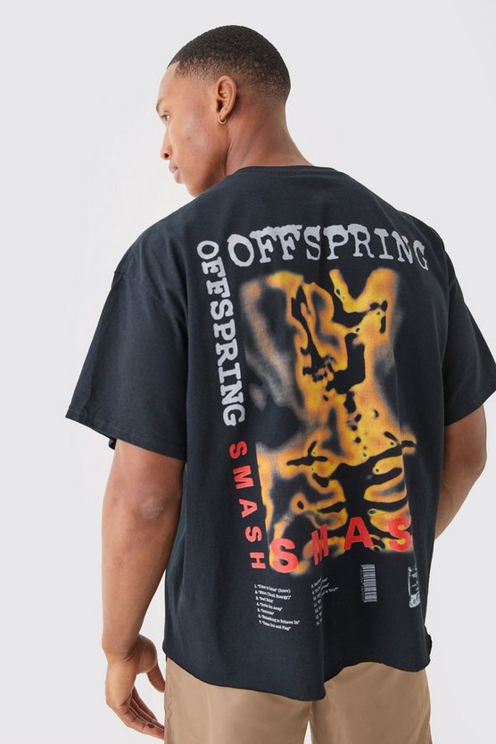Kastiges Oversize T-Shirt mit lizenziertem The Offspring Band Print