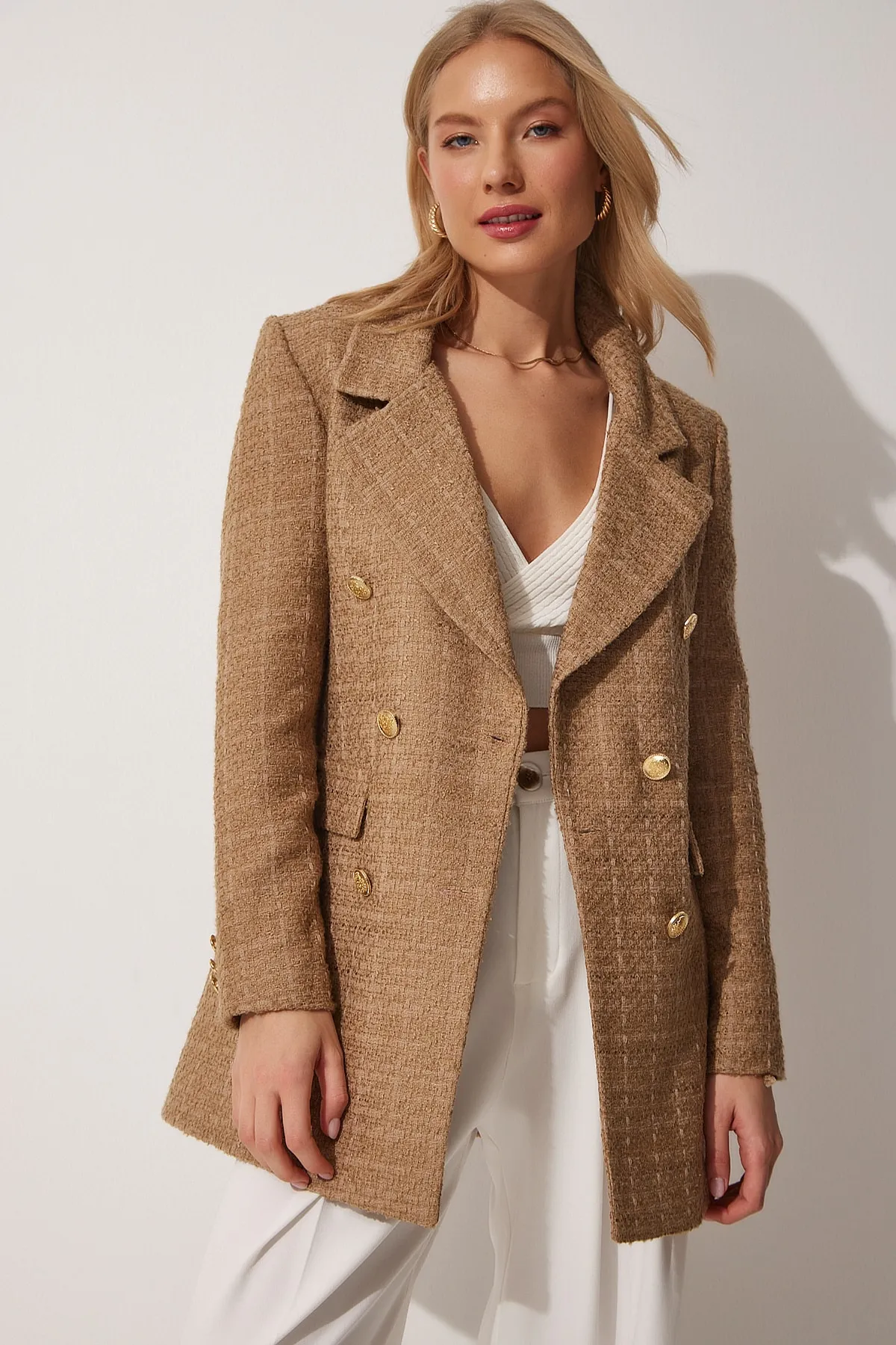 Happiness İstanbul  Blazer - Braun - Regular Fit