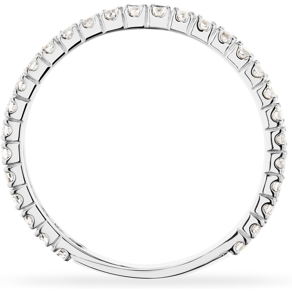 FAVS Bague pour femme 375 Or blanc or blanc Bague
