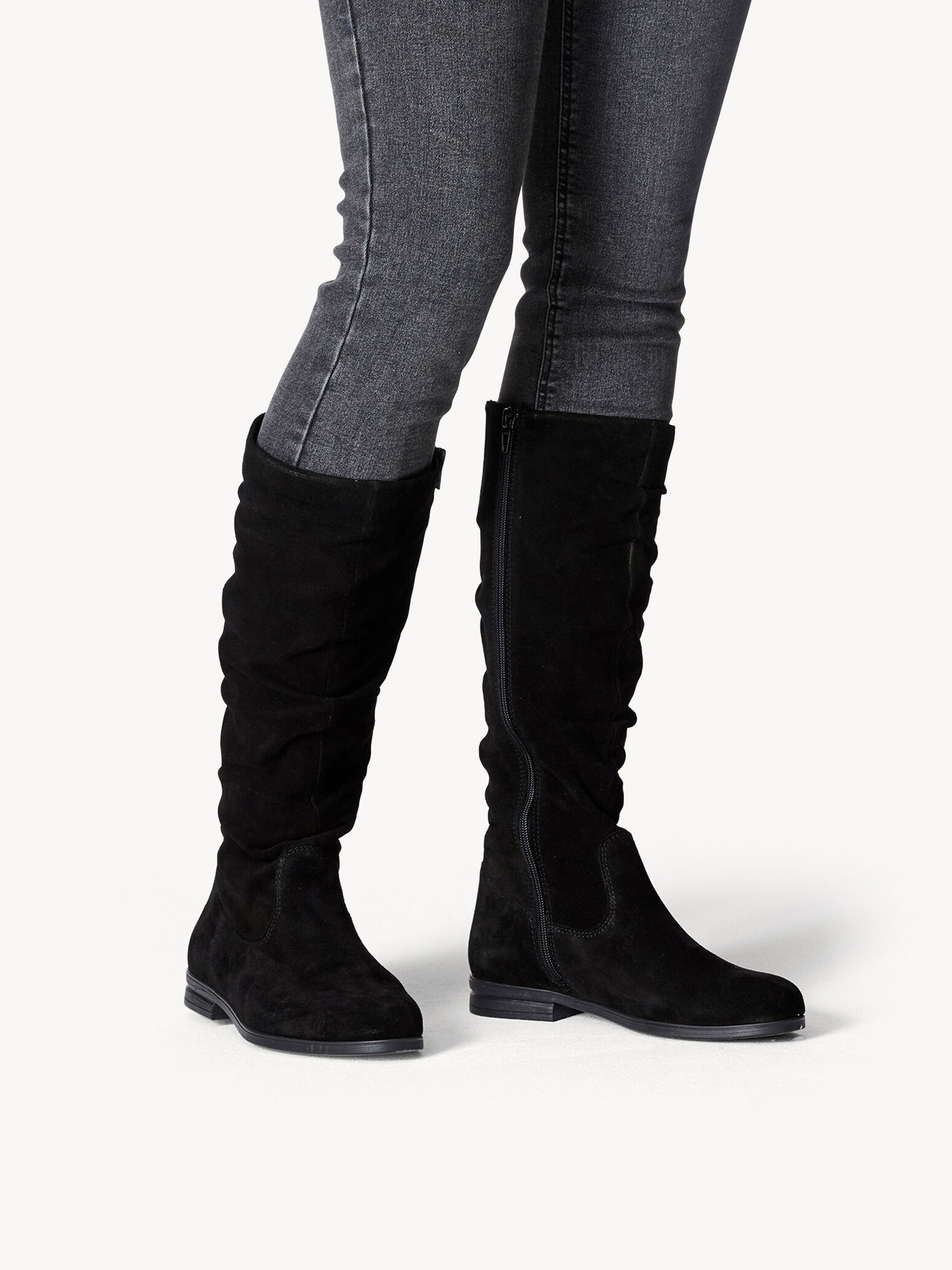 Bottes en cuir - noir