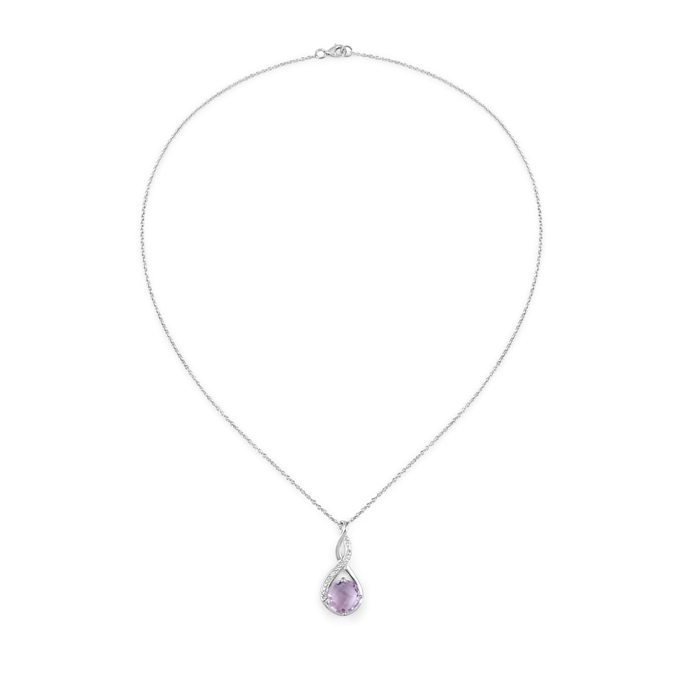 Rafaela Donata Chaîne Argent sterling Améthyste en Argent Bijoux
