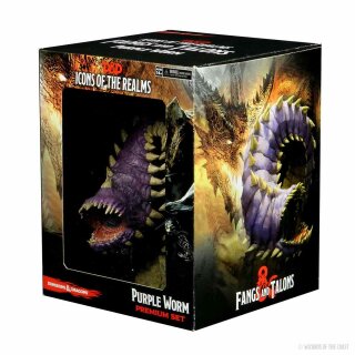 D&D Icons of the Realms Miniatures: Fangs and Talons - Purple Worm Premium Set (EN)