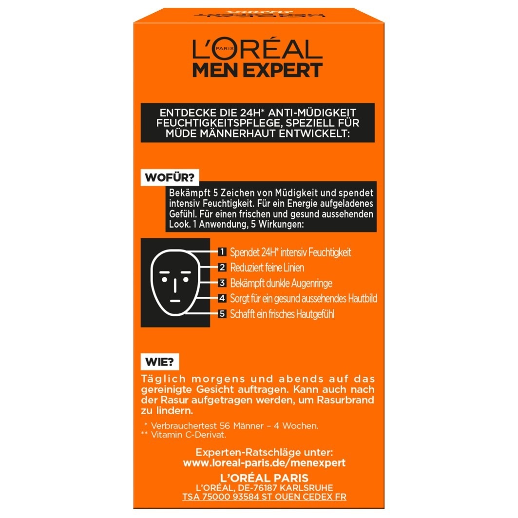 Men Expert Hydra Energy 24h Anti-Müdigkeit Feuchtigkeitspflege