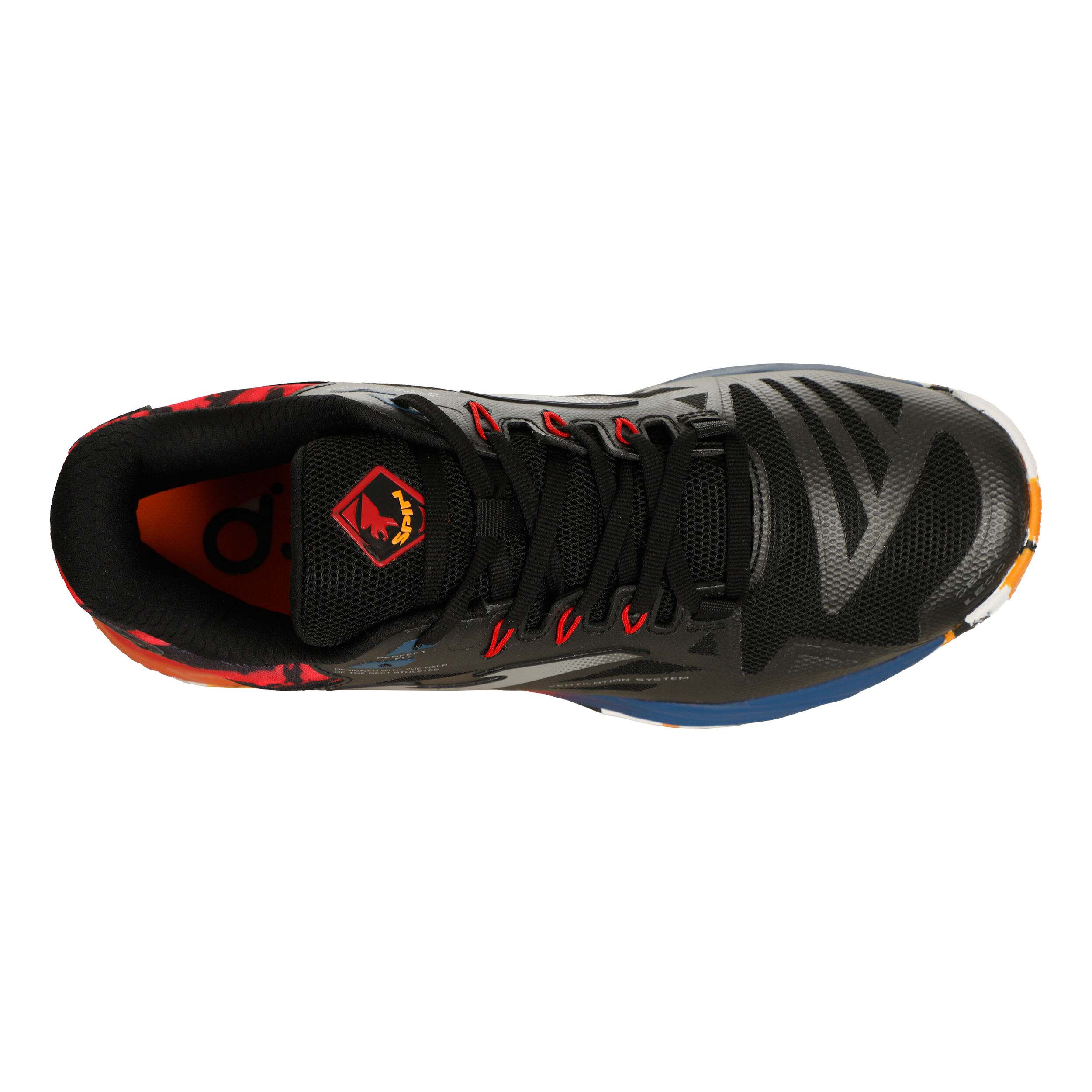 SPIN Padelschuh Herren - Schwarz, Orange