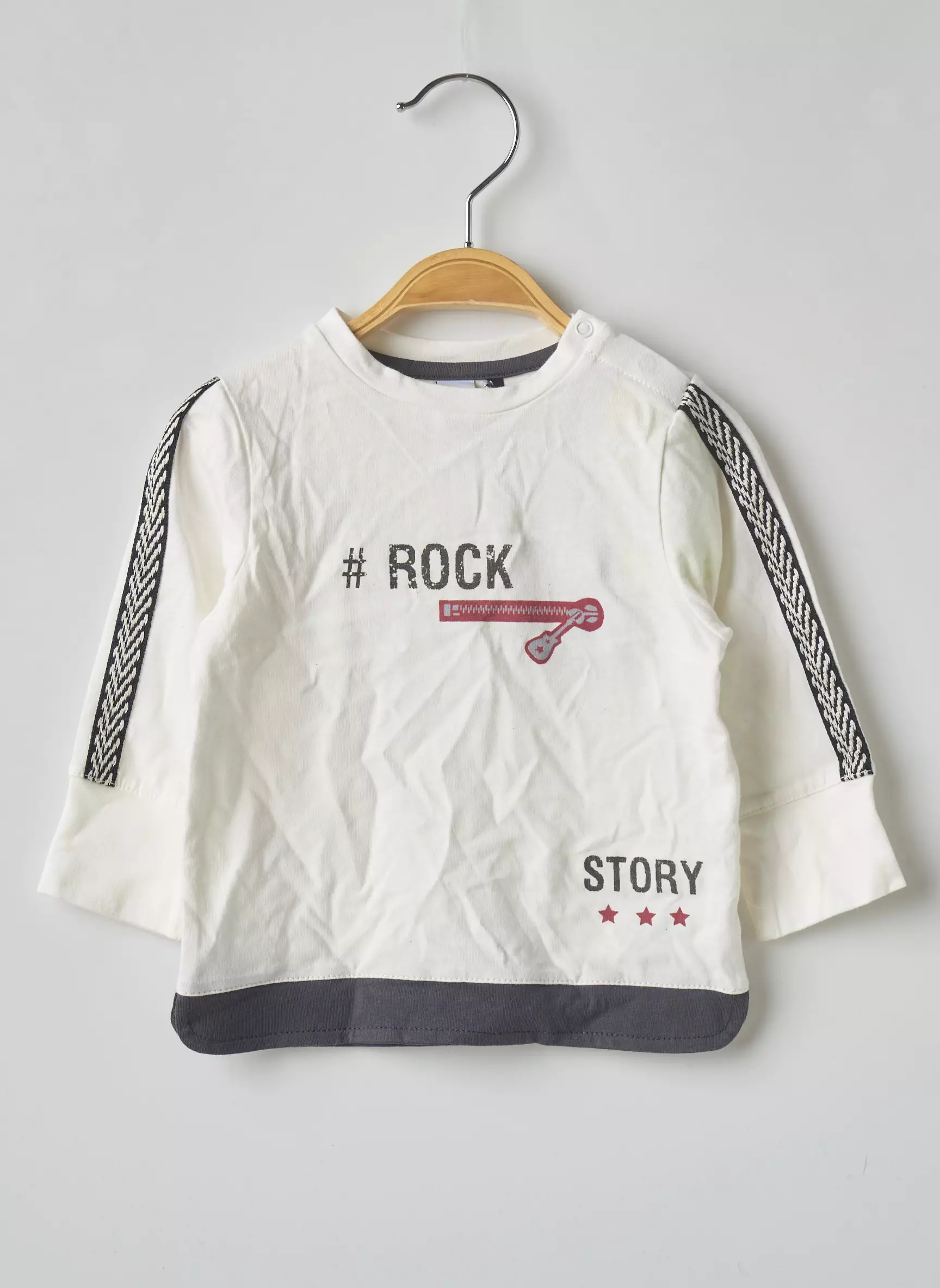 3 Pommes Tshirts Garcon couleur blanc