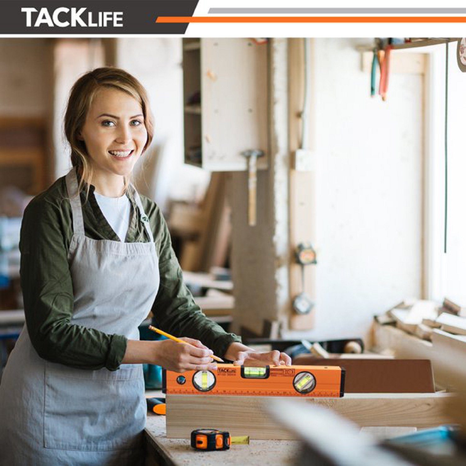 TACKLIFE Wasserwaage, 300mm Röhrenlibelle mit 3 Messwegen und Magneten
