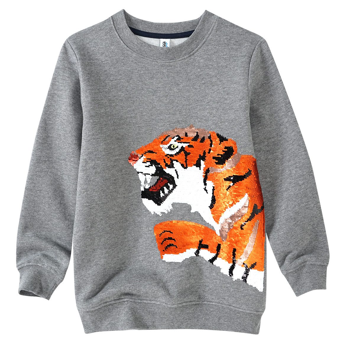 Jungen Sweatshirt mit Wendepailletten