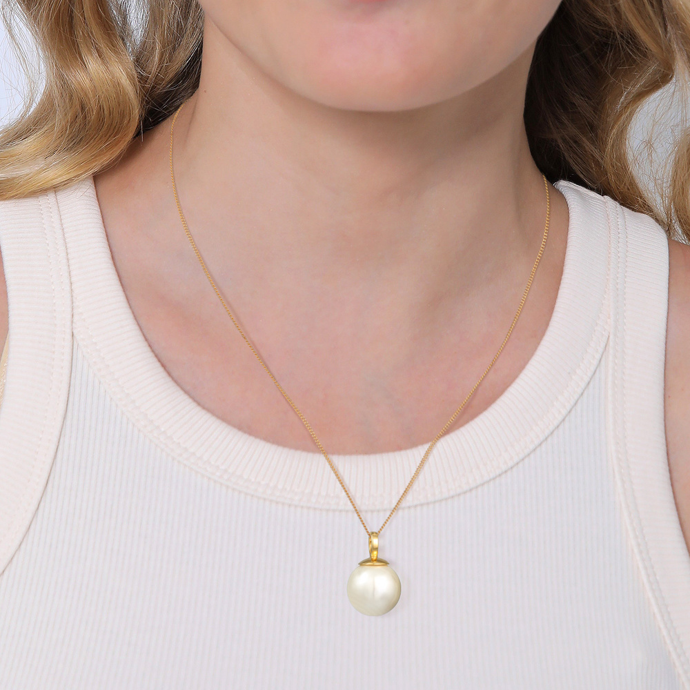 Nenalina Nenalina Pendentif Femmes Pendentif Basique Classique avec perles de coquillage e Pendentif