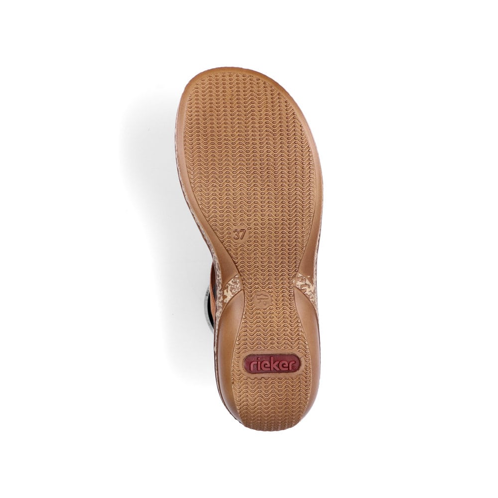 Rieker Damen Riemchensandalen karamellbraun