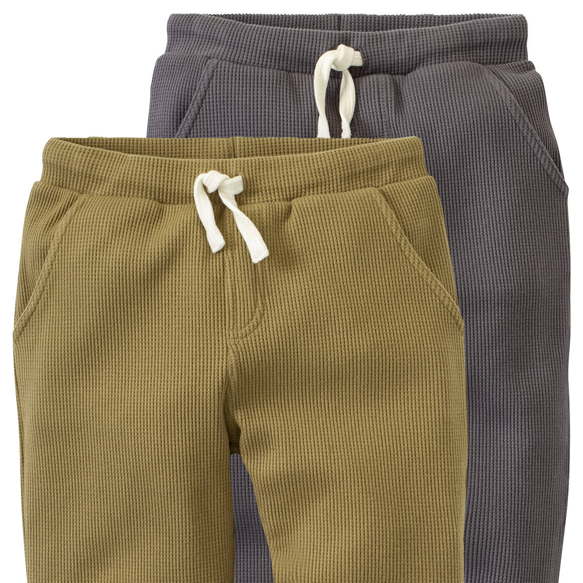 2 Jungen Jogginghosen aus Waffel-Piqué