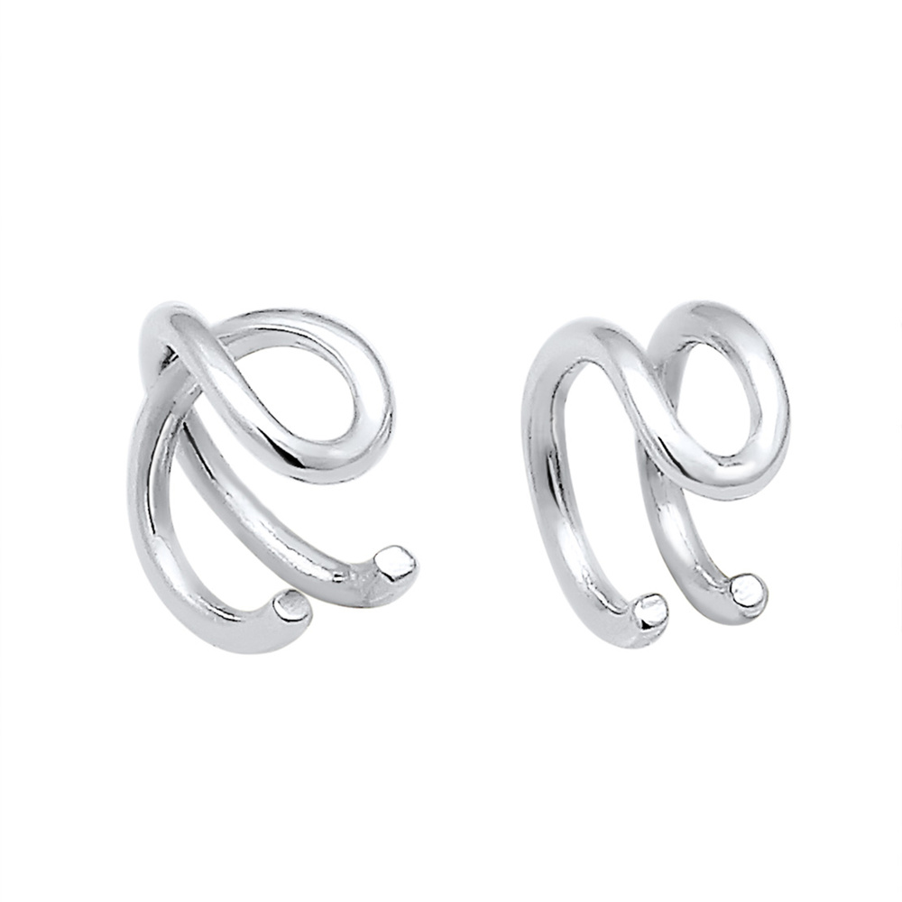 Elli Elli by Julie & Grace Boucles d'Oreilles Ear Cuff Geo Base Minimal Femme - 925/10 Boucles d'oreilles