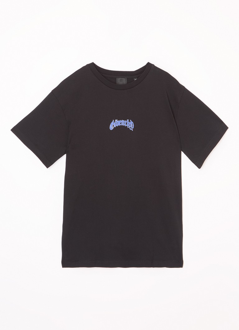 Givenchyn T-paita, jossa logo ja painatus takana