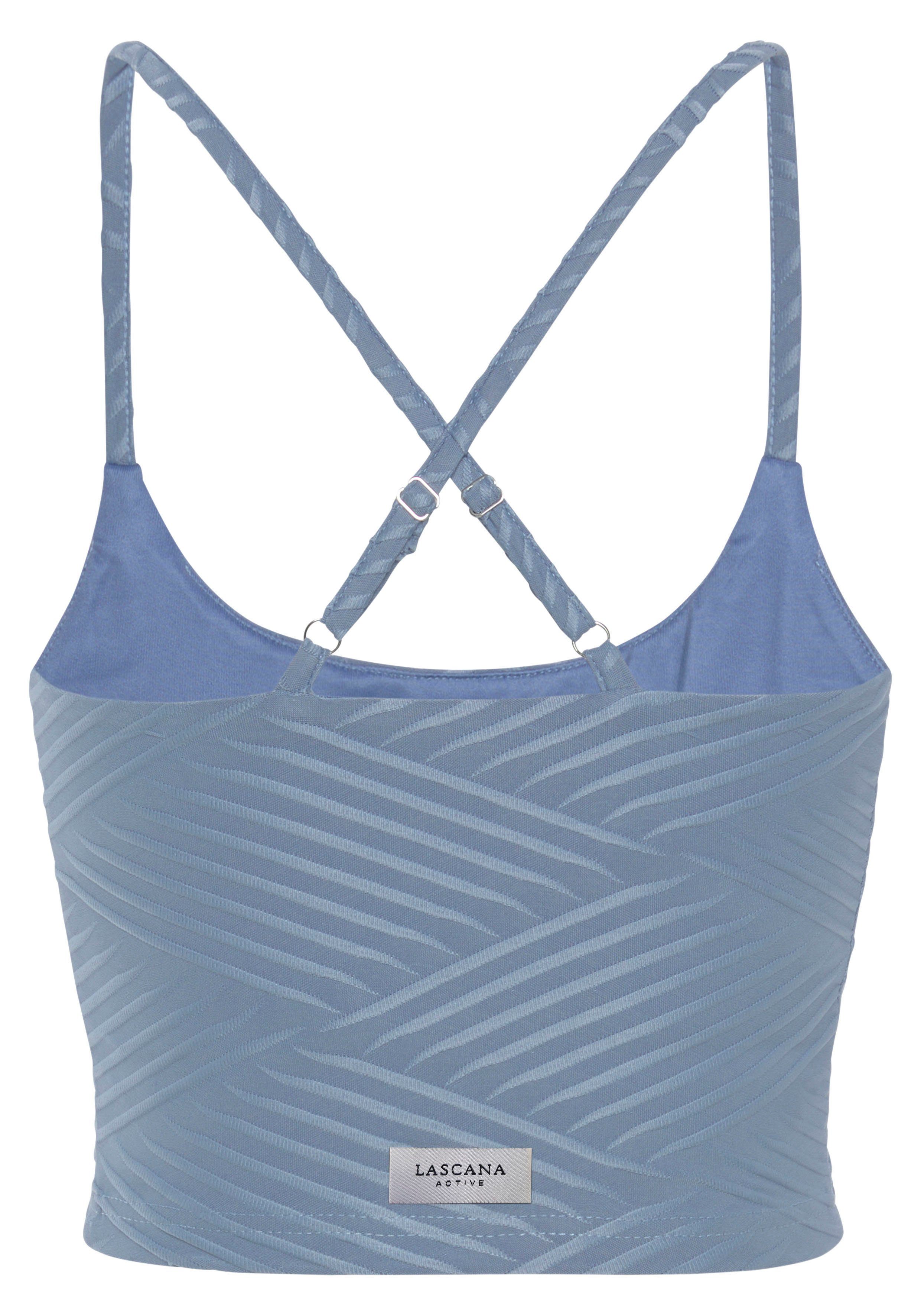 LASCANA ACTIVE Crop-Top (1-tlg) mit 3D Struktur