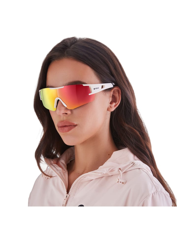 YEAZ SUNBLOW Sport-Sonnenbrille Creme White/Pink in pink günstig kaufen onesize