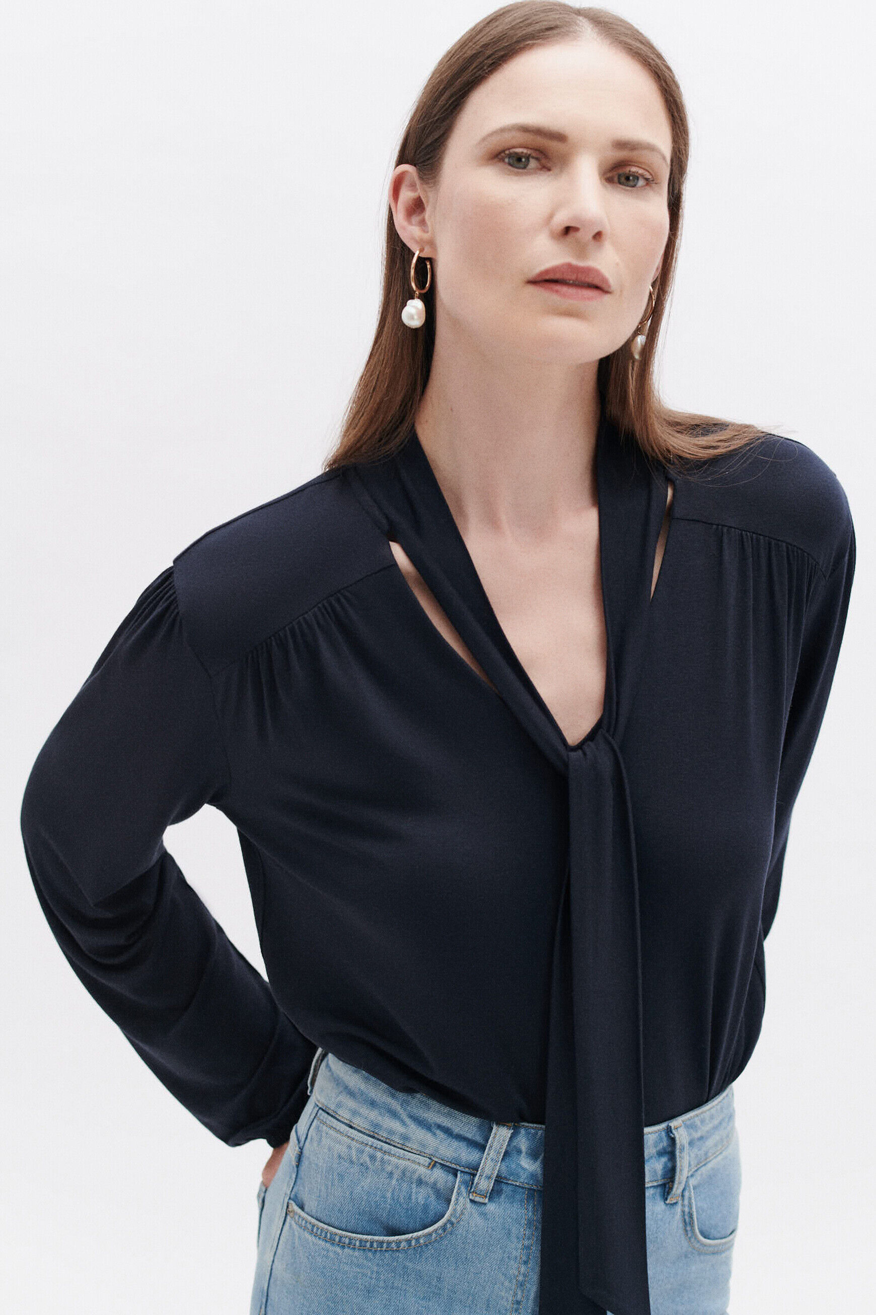 T-shirt taj bleu marine femme