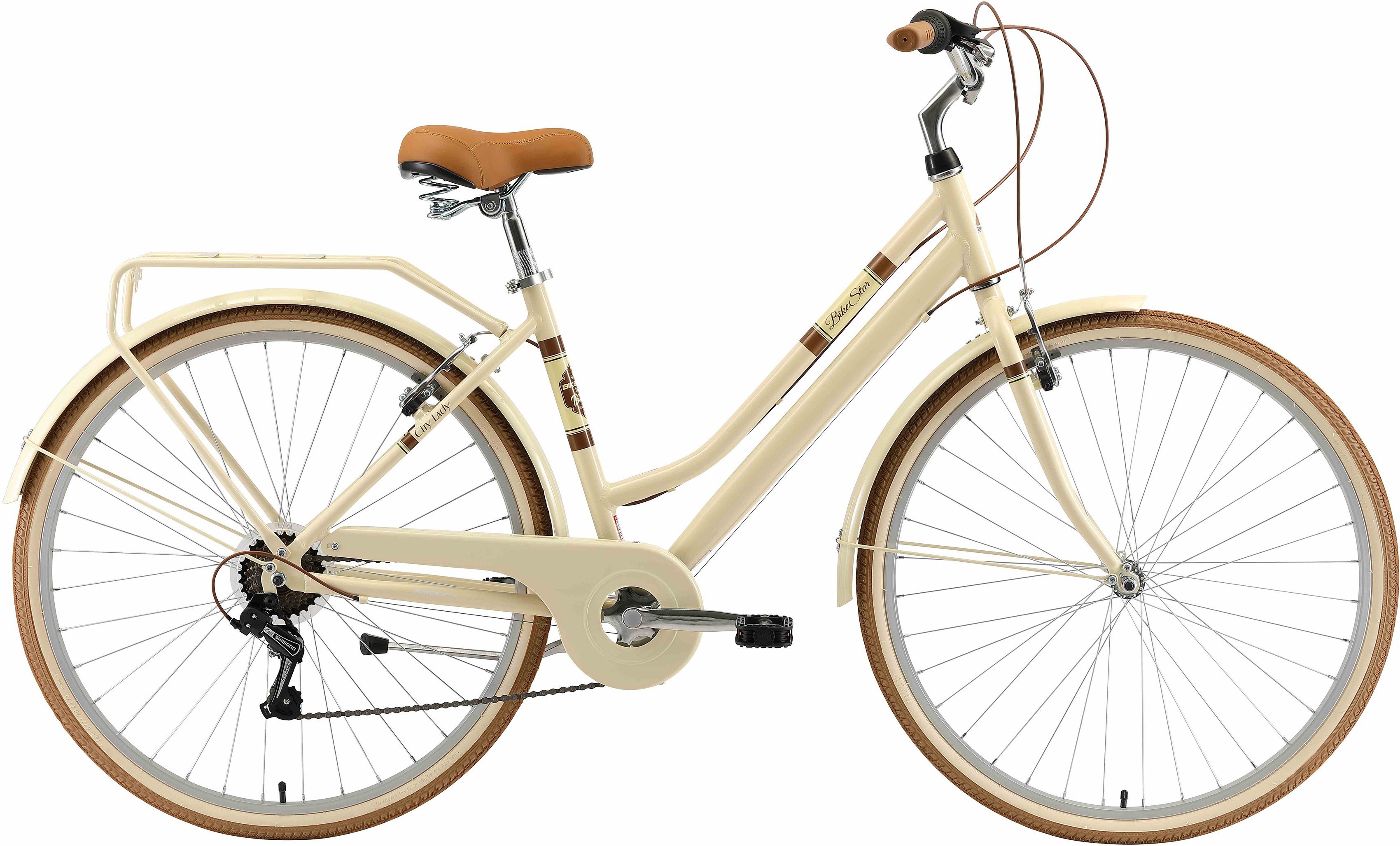 Bikestar Cityrad, 7 Gang Shimano RD-TY21 Schaltwerk, Kettenschaltung