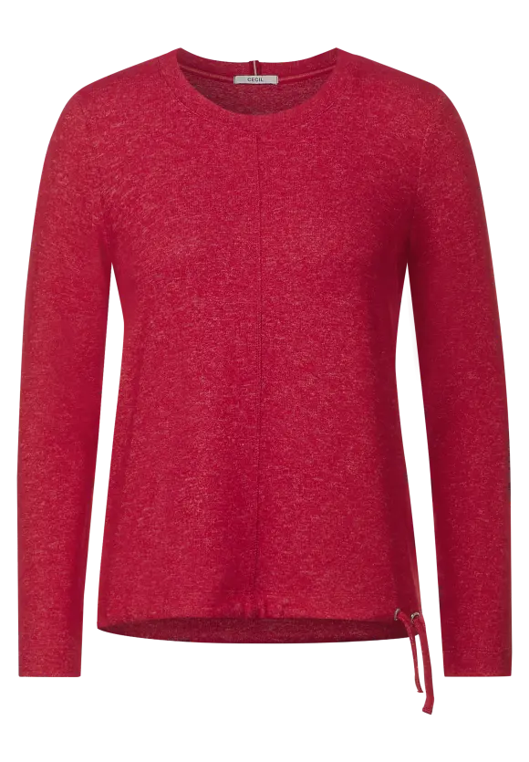 CECIL Cosy Melange Langarmshirt