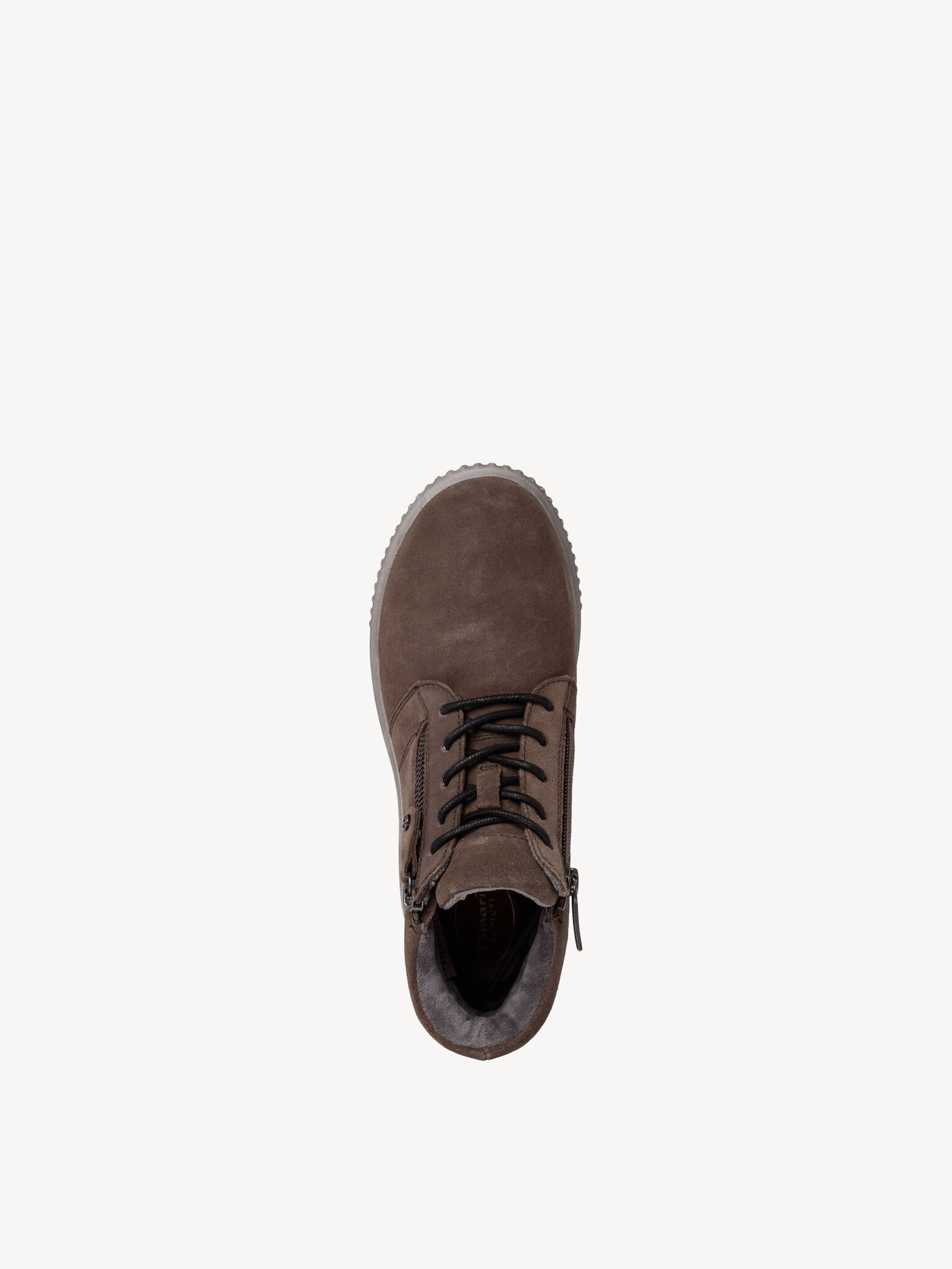 Bottine en cuir - gris