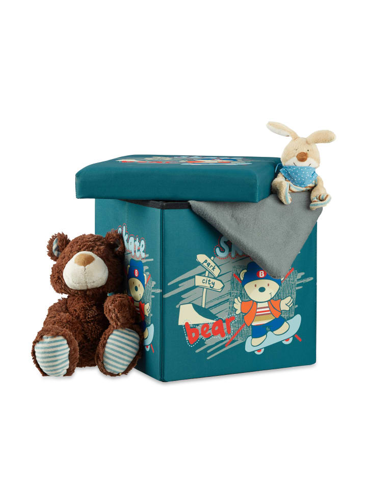 relaxdays Sitzhocker Kinder Bär - (B)38 x (H)38 x (T)38 cm günstig kaufen onesize