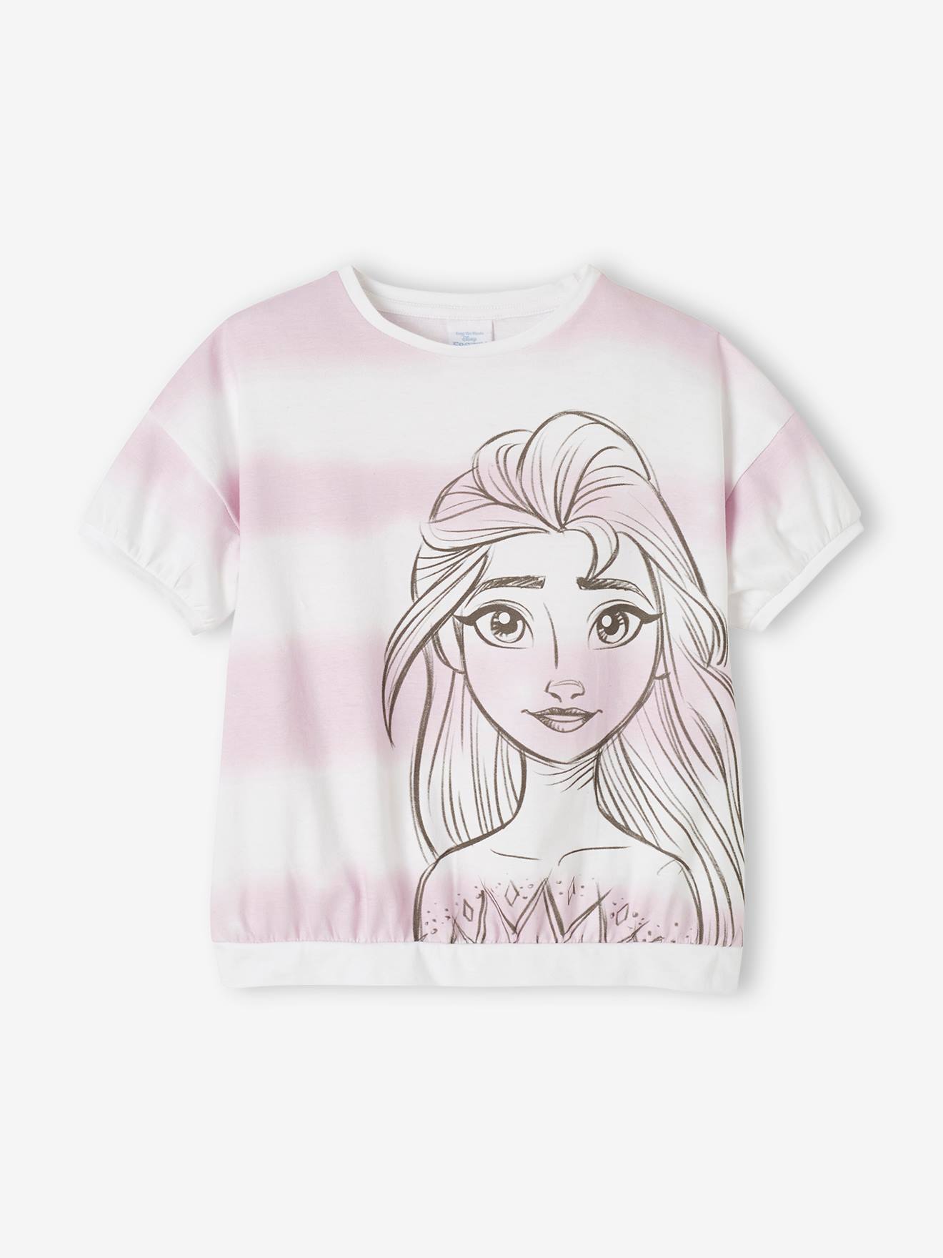 T-shirt fille DS® La Reines des Neiges 2 blanc imprimé