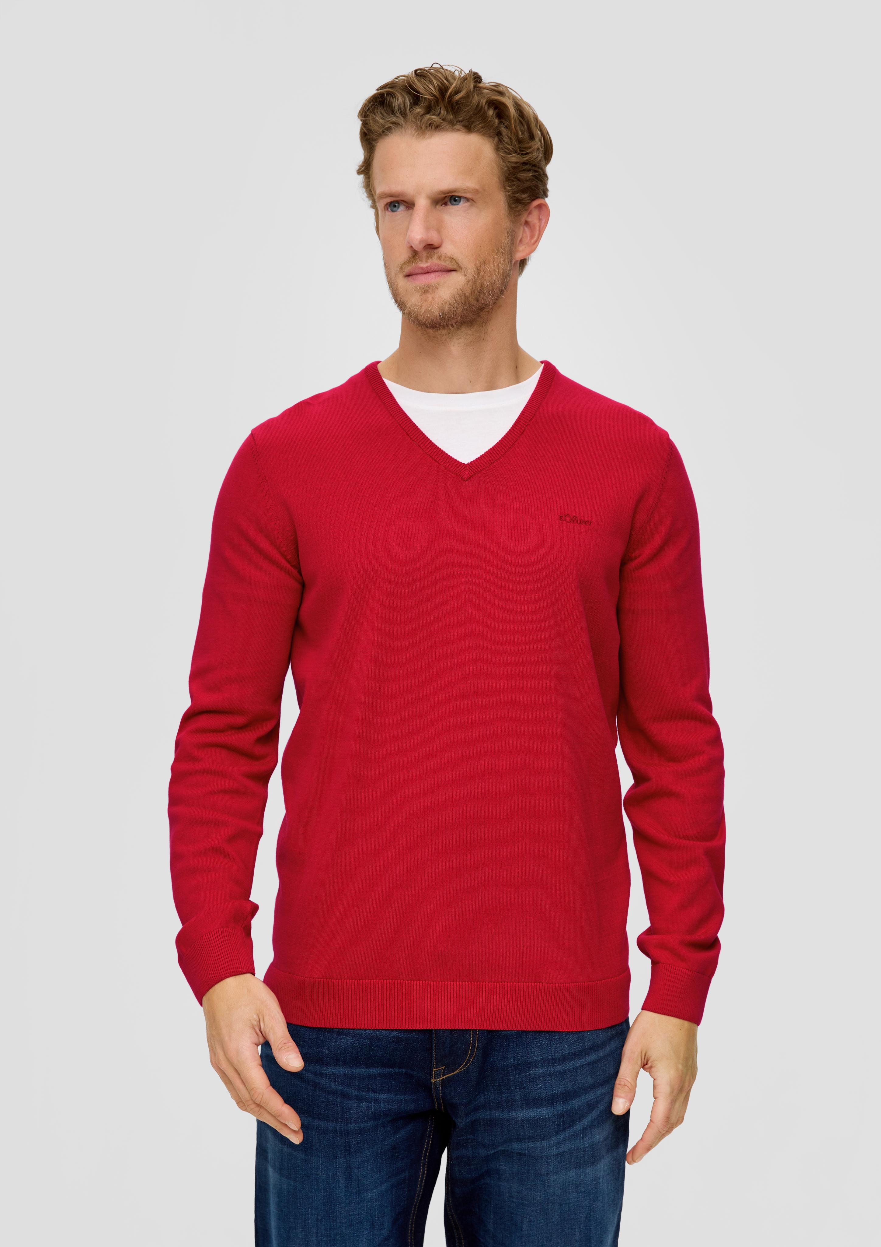 Strickpullover mit V-Ausschnitt  2040666-3162