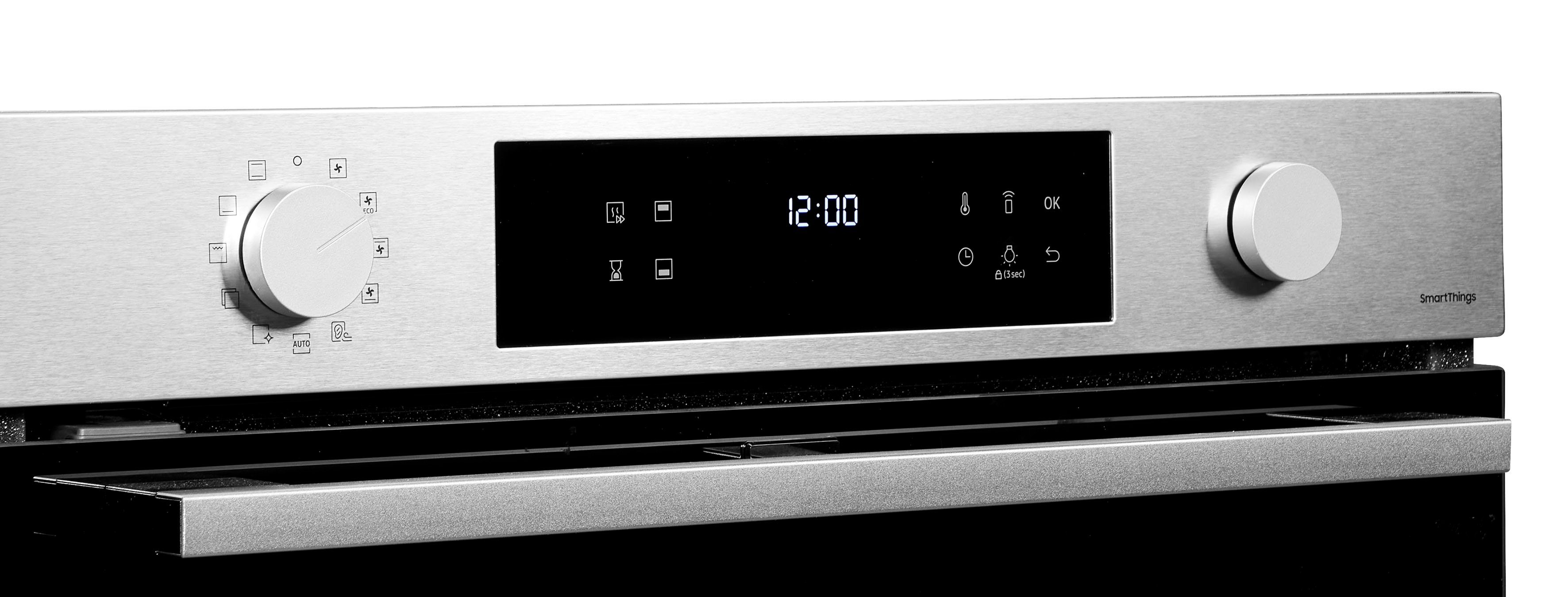 Samsung Pyrolyse Backofen NV7B4530ZAS, Pyrolyse-Selbstreinigung, Dual Cook Flex – Ein Ofen. Zwei Garräume. Maximale Flexibilität.