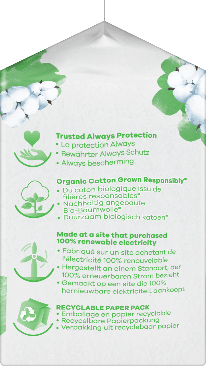 Ultra-Binden Cotton Protection Normal mit Flügel, 11 St