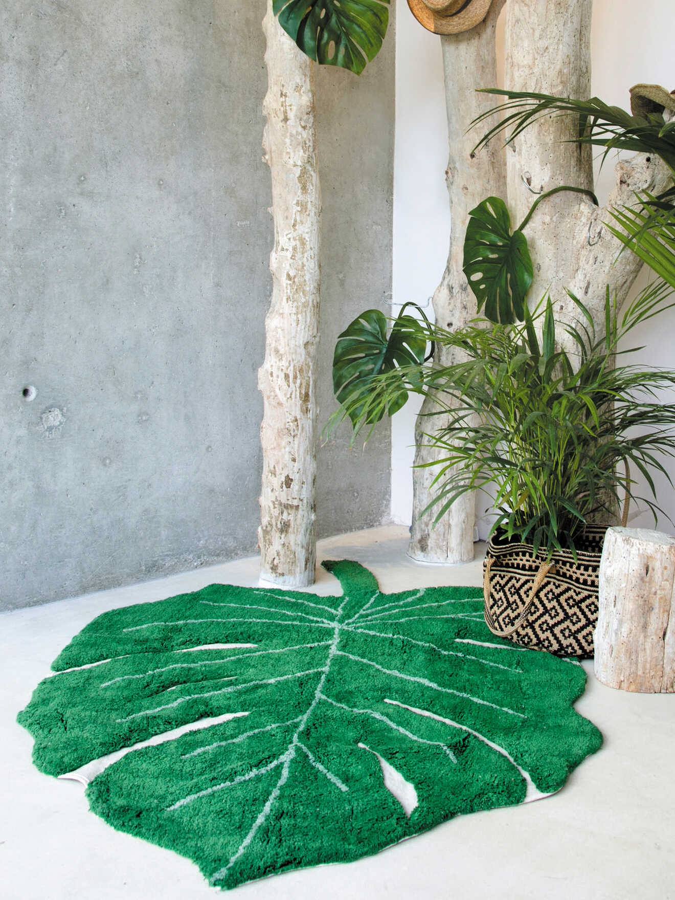 Lorena Canals Kinderzimmer-Teppich MONSTERA-BLATT LORENA CANALS - grün