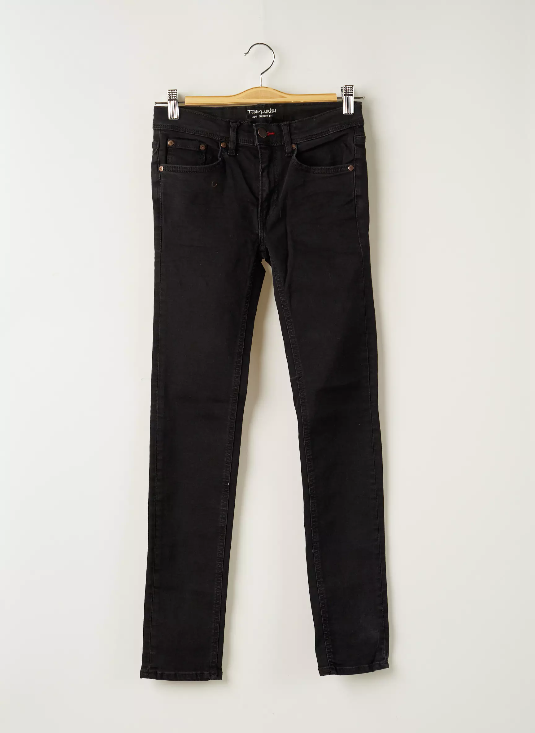Teddy Smith Jeans Coupe Slim Garcon couleur noir
