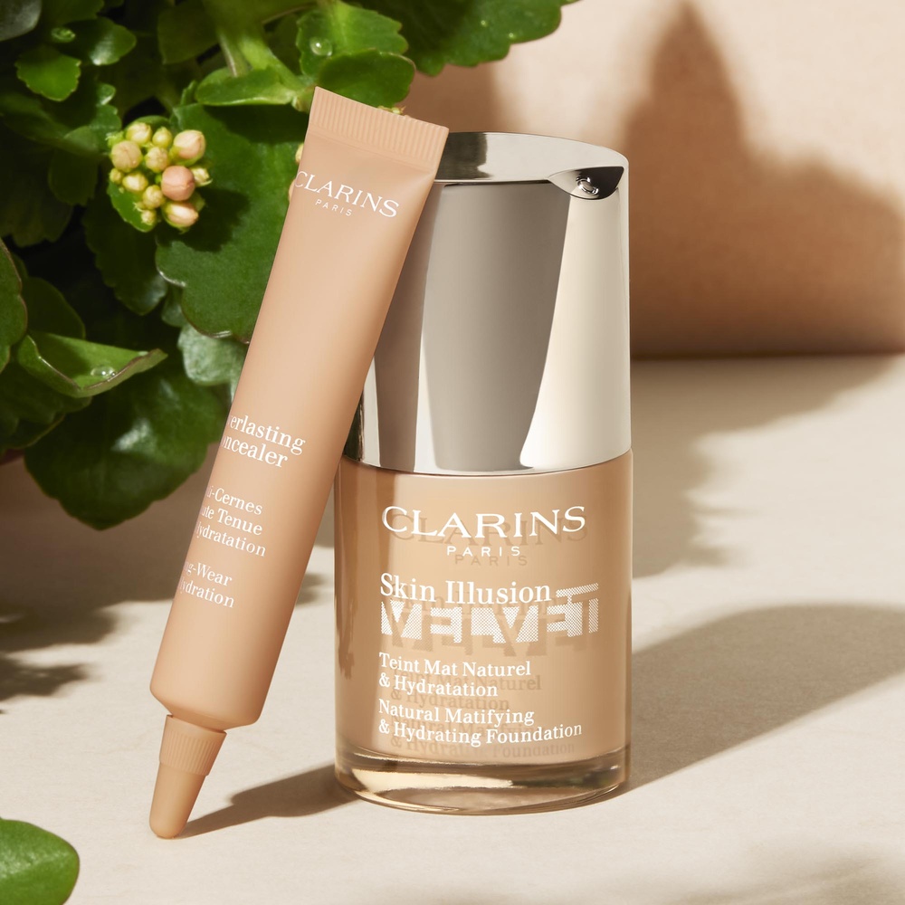 Clarins Skin Illusion Velvet  Fond de Teint MatNaturel & Hydratation Fond de teint