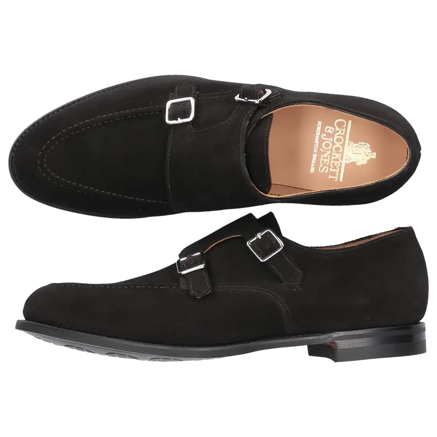 Crockett & Jones - Monk Schuhe WHITBY schwarz - schwarz