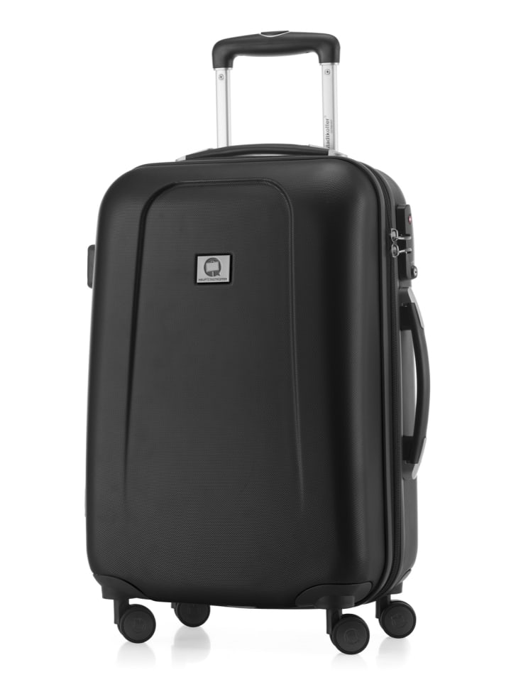 Hauptstadtkoffer Wedding - Handgepäck-Koffer 4 Doppelrollen Hand Luggage TSA in Schwarz günstig kaufen S
