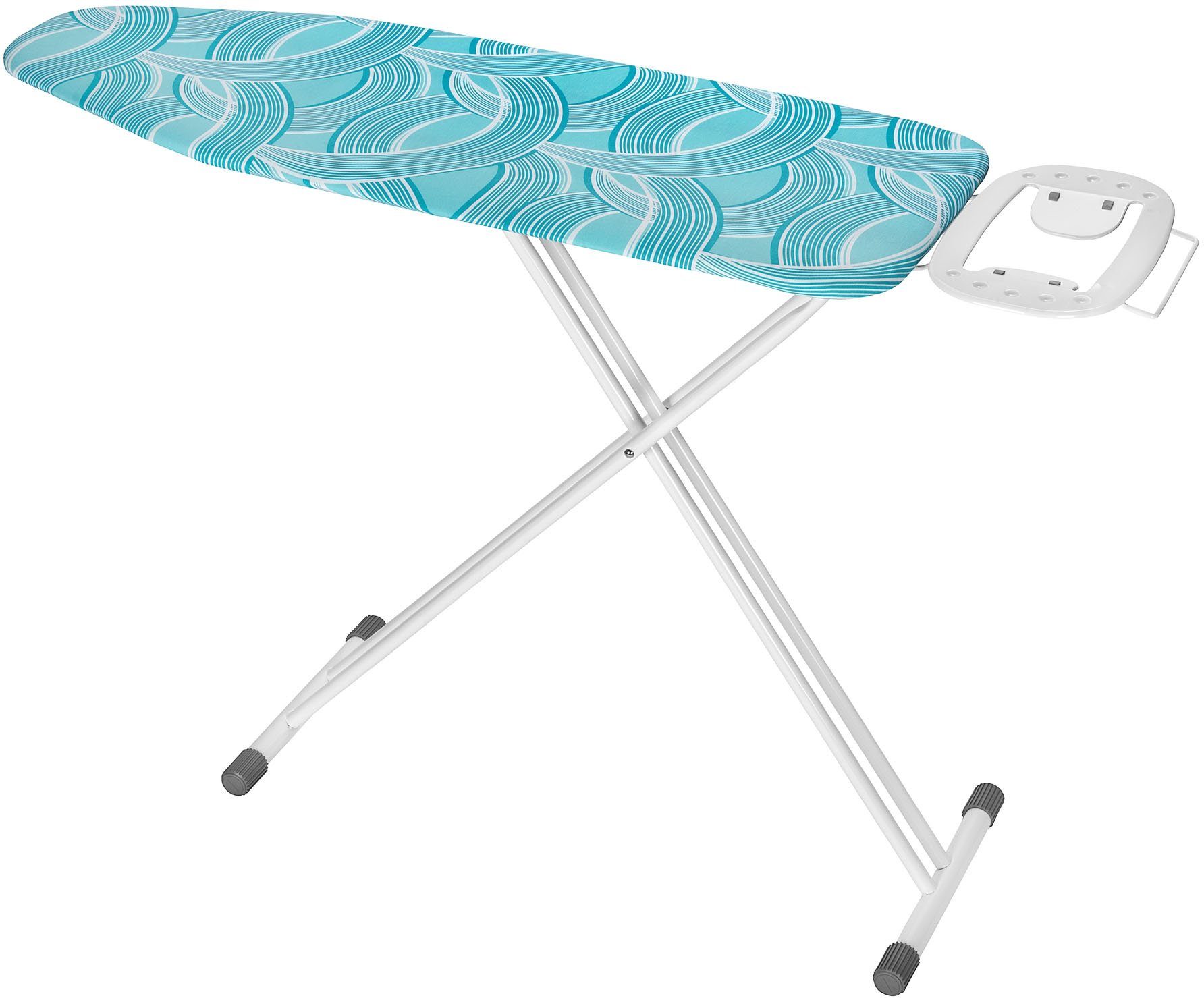 WENKO Bügelbrett Advance, Bügelfläche 120x42 cm, höhenverstellbar, platzsparend klappbar