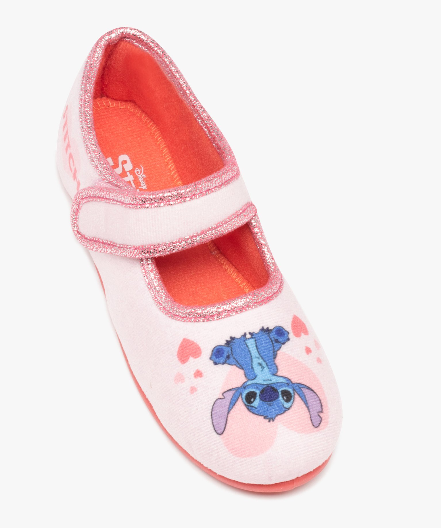 Chaussons fille ballerines imprimées Stitch - DS rose | GEMO