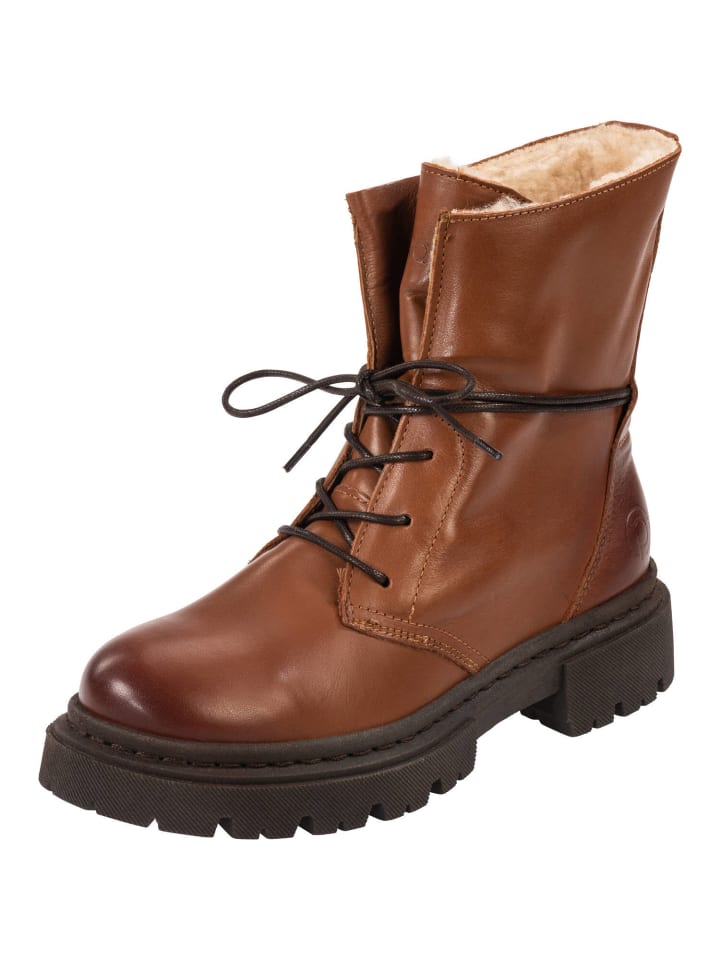 palado Schnürstiefeletten in Brown/Brown günstig kaufen