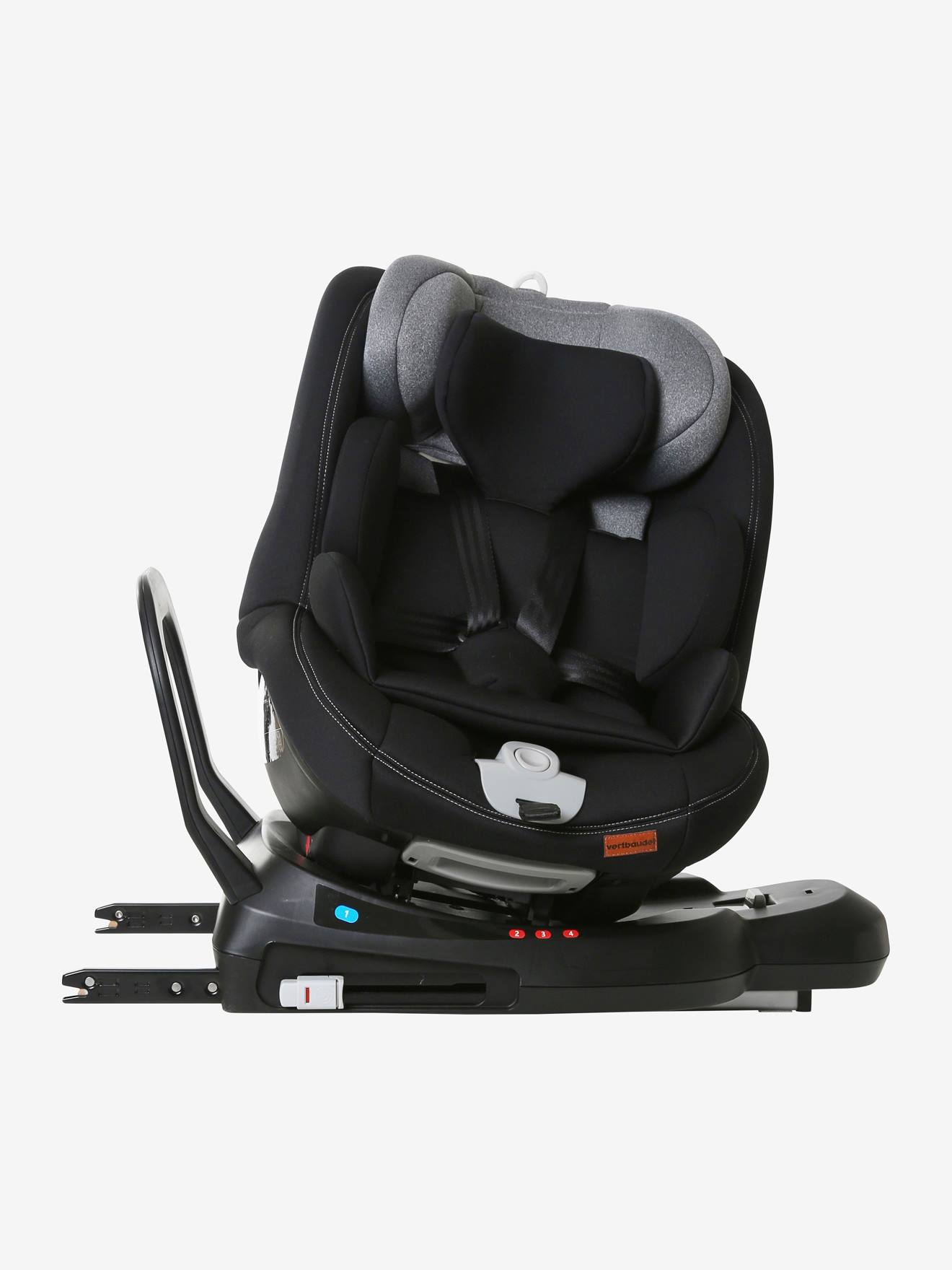 Vertbaudet Drehbarer i-Size-Kindersitz SPIRO, 40-105 cm bzw. Gr. 0+/1 - pack schwarz