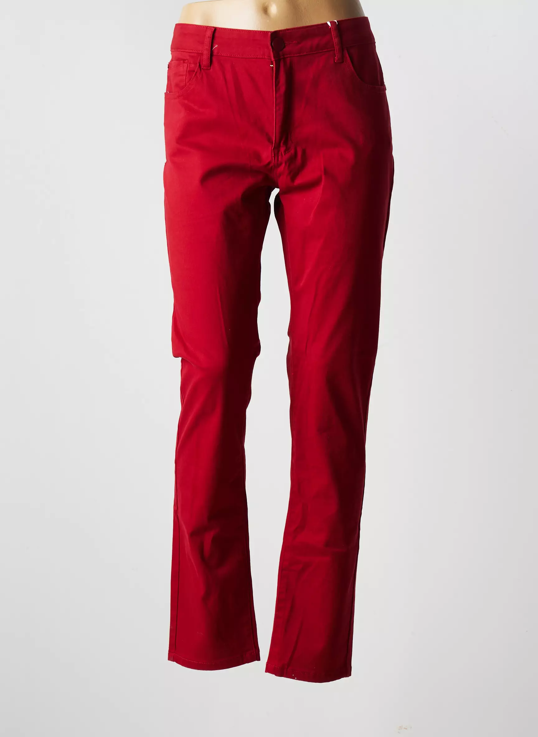 Soo Pantalons Slim Femme couleur rouge