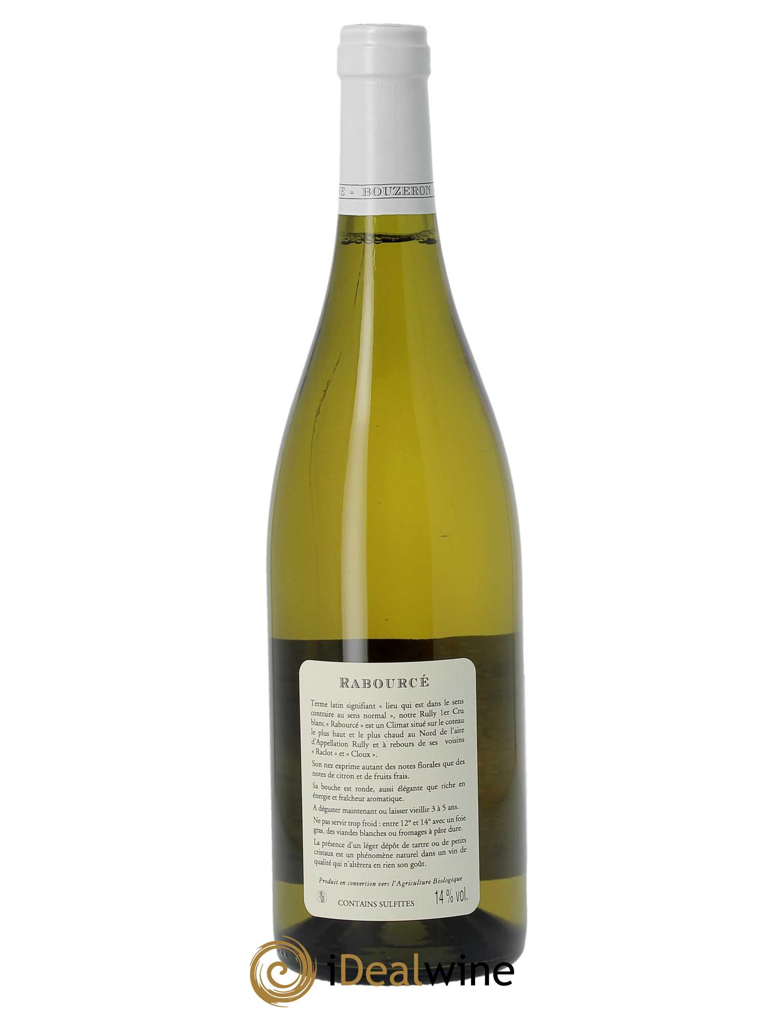 Rully 1er Cru Rabourcé Domaine de Villaine  2020 - Lot de 1 Bouteille