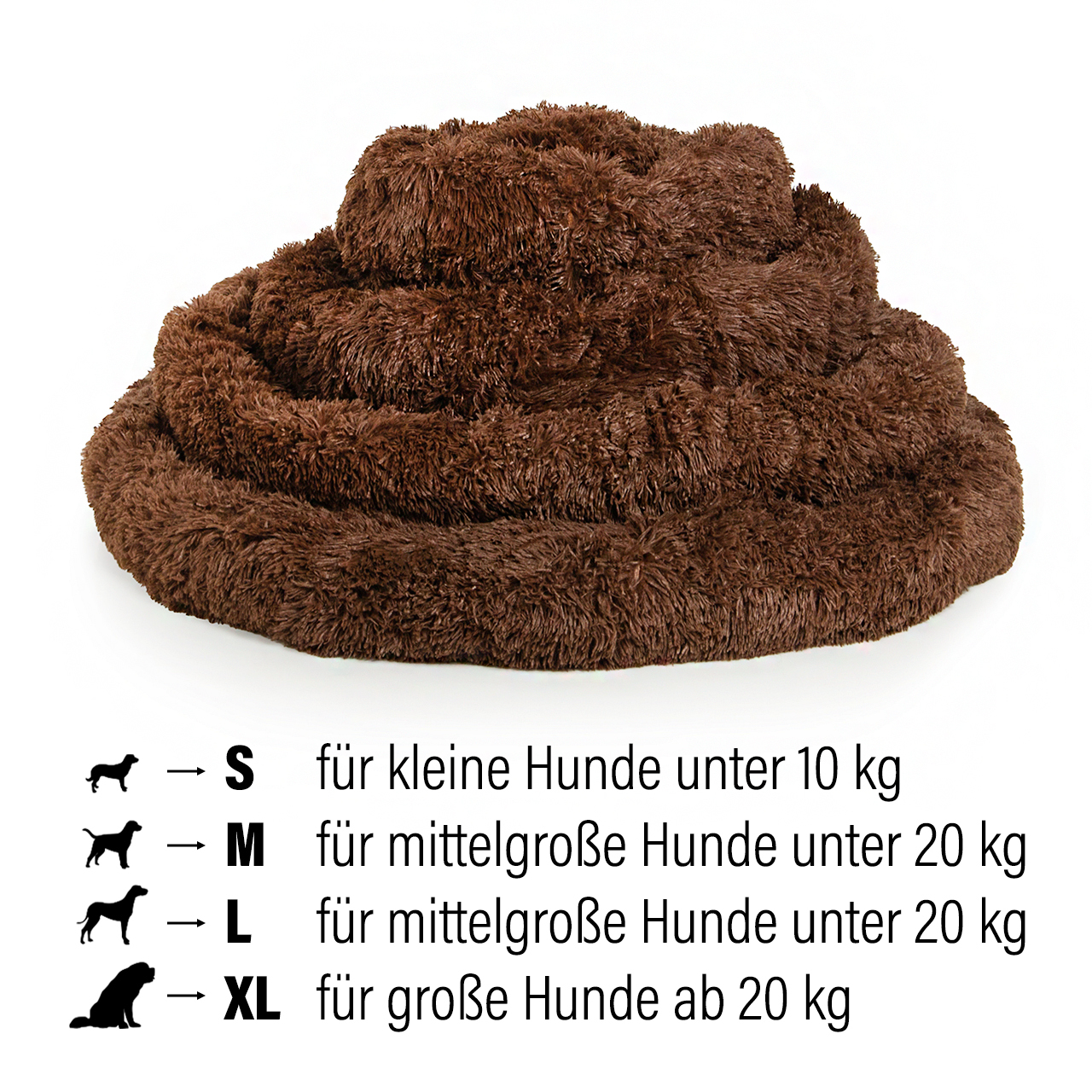 Wallace & Jones Hundebetten Wallace & Jones Plüschmatte Sarnia XL braun