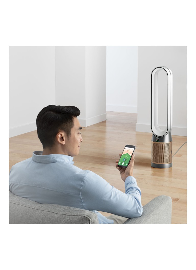 Purificator de aer Dyson Cool cu filtru de formaldehidă și ventilator cu piedestal, înălțime 105 cm.
