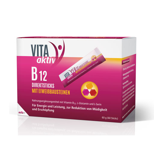 VITA AKTIV B12 Direktsticks mit Eiweißbausteinen  60 St  Beutel