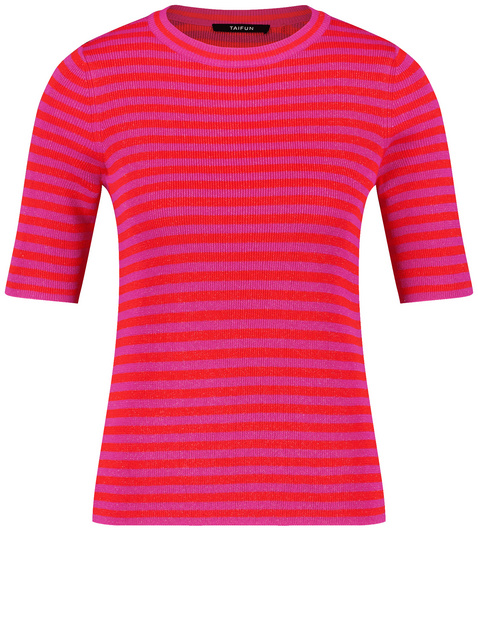 Kurzarmpullover im Ringel-Design