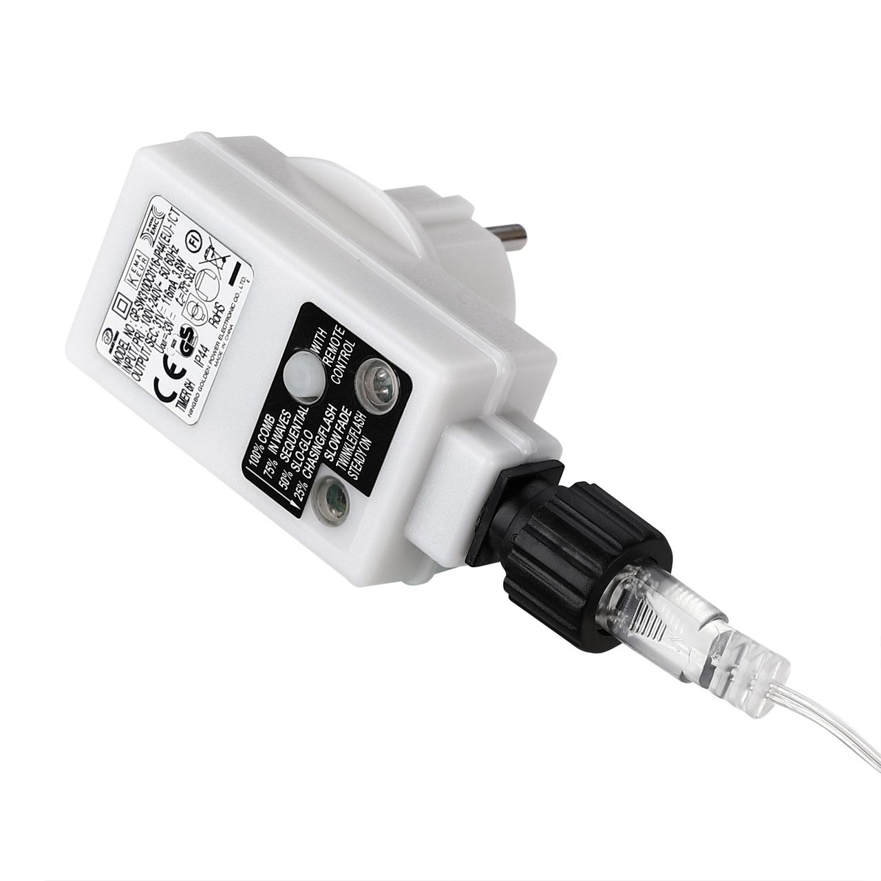 DEUBA Lichterkette Eiszapfen 40 LED inkl Fernbedienung 104m blau