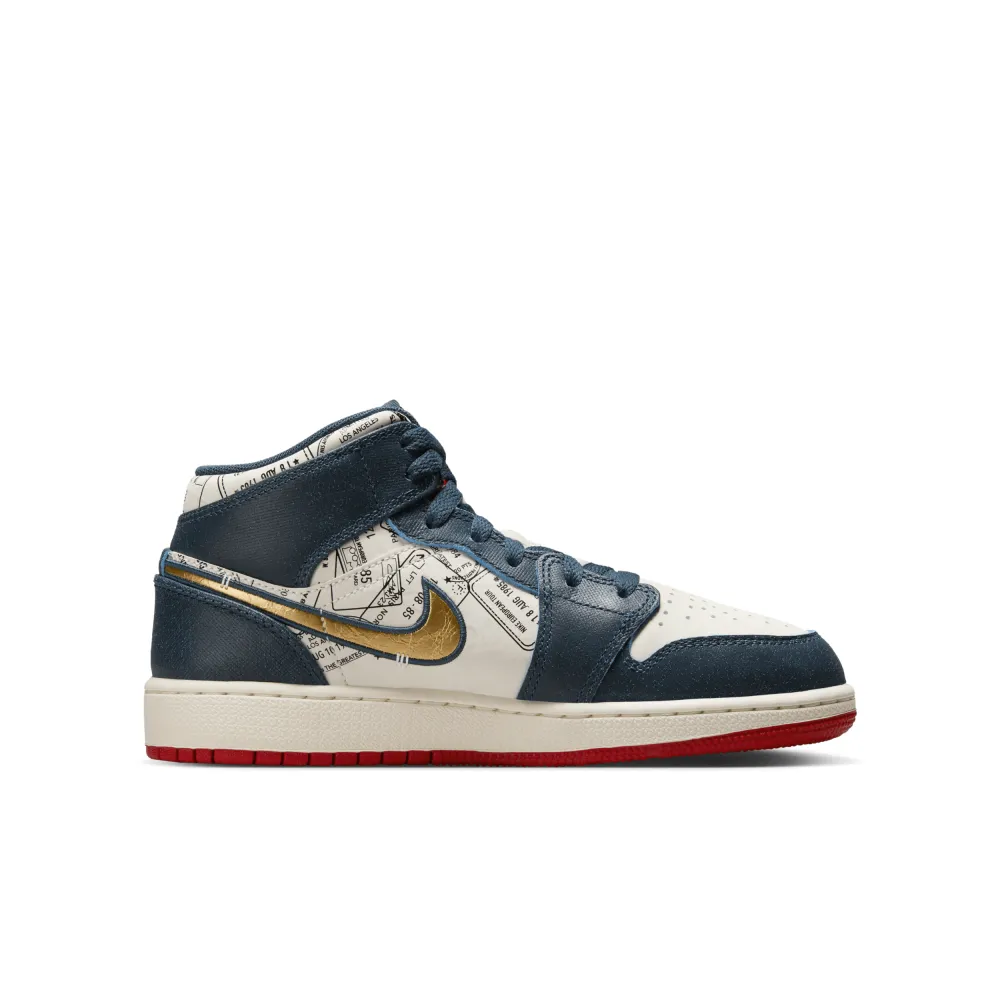 NIKE JORDAN 1 Mid SE GS FN1353-400 / blau