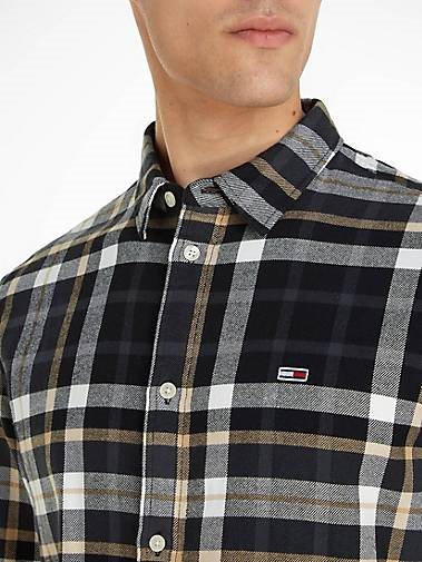 TOMMY-JEANS Herren Hemd Langarm
