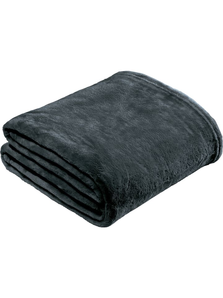 REDBEST Fleece, Microfaser Wohndecke Amarillo in anthrazit günstig kaufen