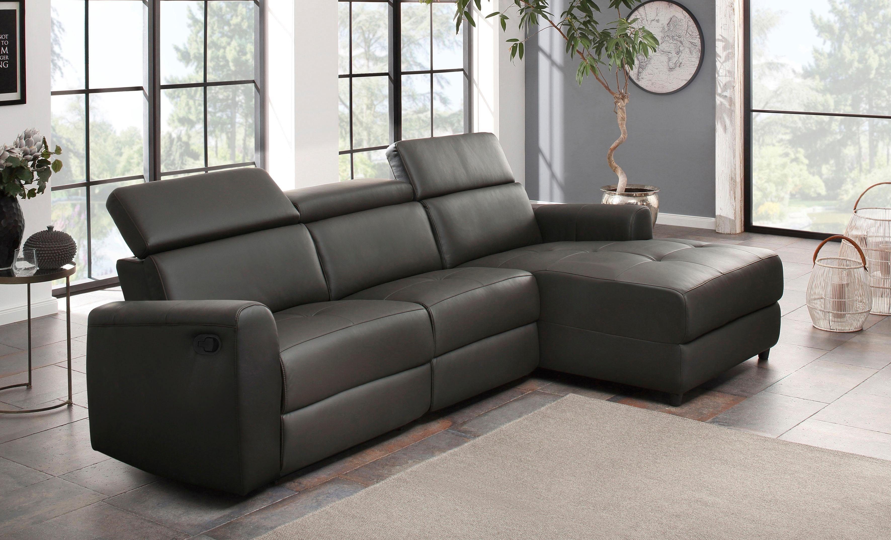 Home affaire Ecksofa Sentrano, auch mit elektrischer Funktion mit USB-Anschluß, in 4 Bezugsvarianten