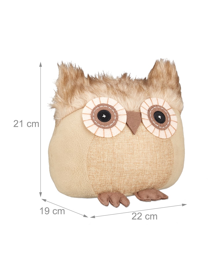 relaxdays Türstopper Eule in Braun günstig kaufen onesize