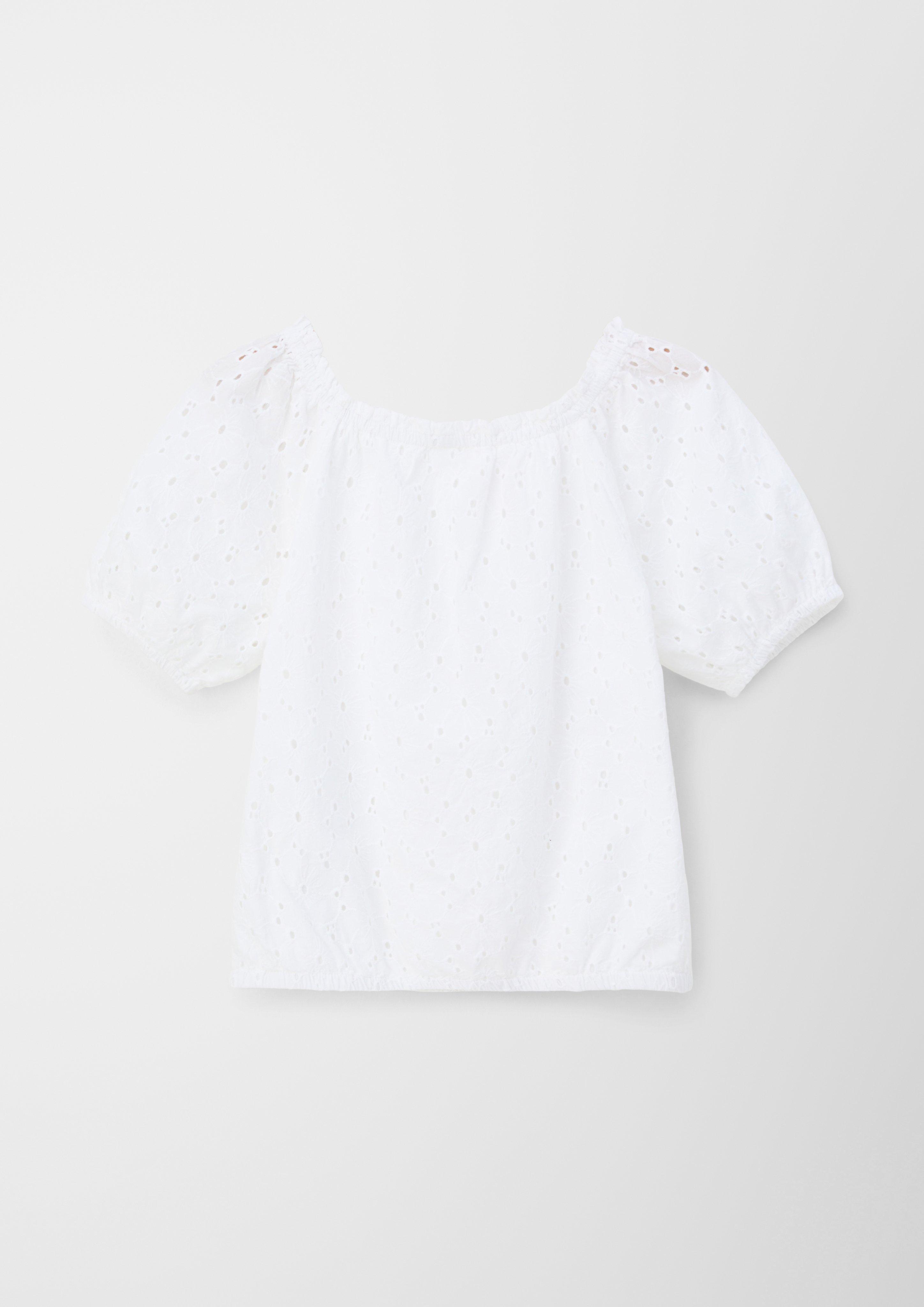 Bluse aus Broderie Anglaise  2130419-0100