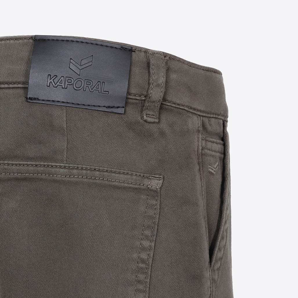 COBY   Jean kaki relaxed cropped